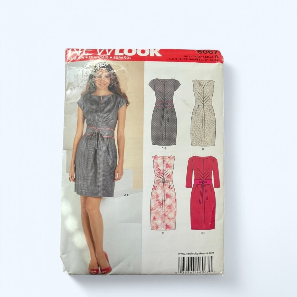 New Look Sewing Pattern 6067 Dress Sz 6 8 10 12 14 16 Uncut FF Complete 2011